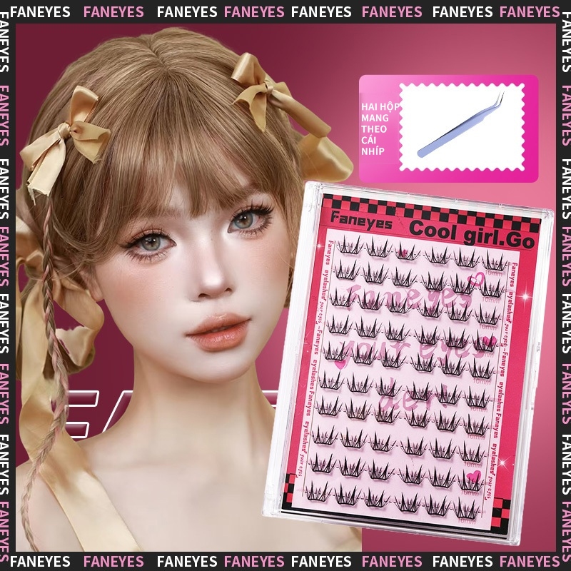 Miếng Mỏng Nhỏ Phong Cách Thường Ngày Lông Mi Giả Dung Tích Lớn Không Keo Mẹ Cảm Thấy Dày Lông Mi Tự Nhiên Manu