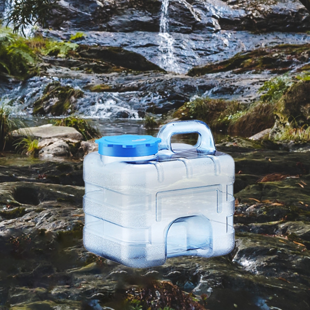 Camping Bình Nước Di Động Chống Rò Rỉ, Có Lỗ Nắp - Phù Hợp Đi Dã Ngoại và Sinh Tồn