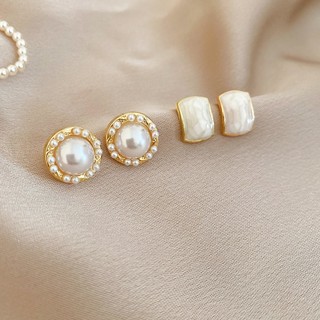 Bộ bông tai ngọc trai nhỏ giọt dầu DREJEW - Elegant và phù hợp mọi ngày