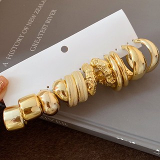 DREJEW - Bộ 20 bông tai tròn xếp ly đính đá, phong cách cổ điển và thời trang, sang trọng, nhẹ nhàng