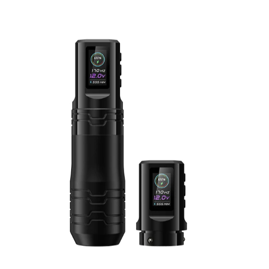 EZ P3 Pro Turbo 2.0 Pin Không Dây Bút Hình Xăm Máy 2.5-5.0mm Có Thể Điều Chỉnh Thì Xoay Hộp Mực Máy Xăm Bút