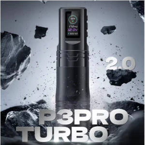 EZ P3 Pro Turbo 2.0 Pin Không Dây Bút Hình Xăm Máy 2.5-5.0mm Có Thể Điều Chỉnh Thì Xoay Hộp Mực Máy Xăm Bút