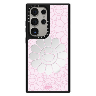 Dành Cho Samsung S25 S24 S23 Ultra Plus Smile Flower Họa Tiết Mèo Dễ Thương Lưng Cứng Chống Sốc Gương