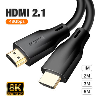 Cáp 2.1 tương thích HDMI 8K 8K @ 60Hz 48Gbps ARC HDCP HDR siêu tốc độ cao cho cáp Video RTX Máy chiếu máy tính xách tay 4K @ 120Hz HD TV