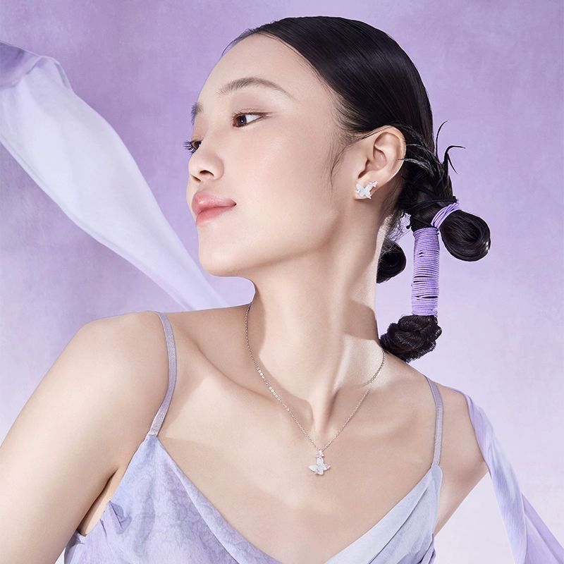 FanciMe Cổ Tích Bướm Phát Sáng Trong Bóng Tối Vòng Cổ Dễ Thương Mặt Dây Chuyền Đa Năng Trang Sức Cho Giáng Sinh Năm Mới Quà Tặng Sinh Nhật