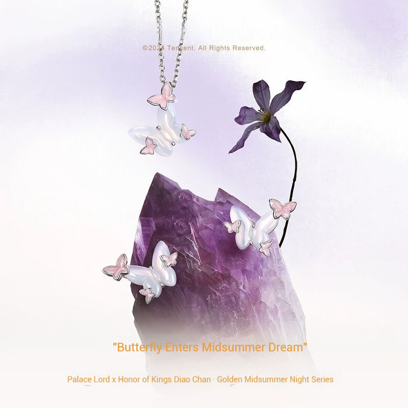 FanciMe Cổ Tích Bướm Phát Sáng Trong Bóng Tối Vòng Cổ Dễ Thương Mặt Dây Chuyền Đa Năng Trang Sức Cho Giáng Sinh Năm Mới Quà Tặng Sinh Nhật