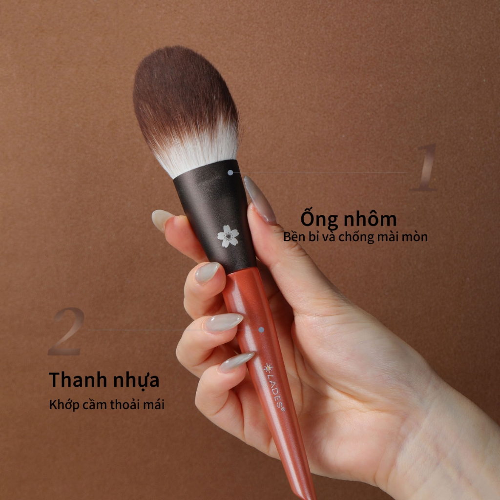 Bộ cọ trang điểm 11 cọ lông nhân tạo siêu mềm, bám dính bột mạnh, thích hợp cho mọi loại da