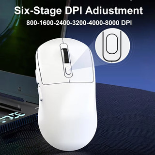 Chuột Bluetooth 3 Mode Chuột chơi game không dây nhẹ, Chuột máy tính cảm biến PAW 3950Max với Bắc Âu 52480, 8KHz Polling