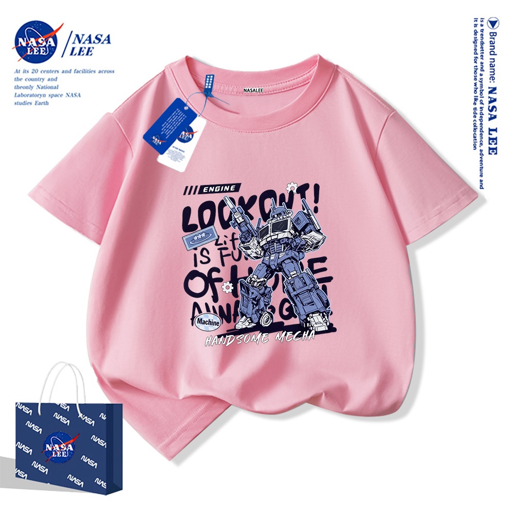 🤖Xu hướng hot 2025🤖 Áo thun trẻ em họa tiết Mecha NASA — Unisex — Giao hàng ngay