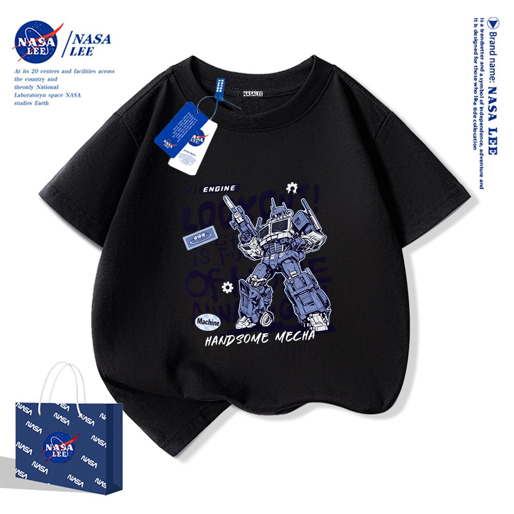 🤖Xu hướng hot 2025🤖 Áo thun trẻ em họa tiết Mecha NASA — Unisex — Giao hàng ngay