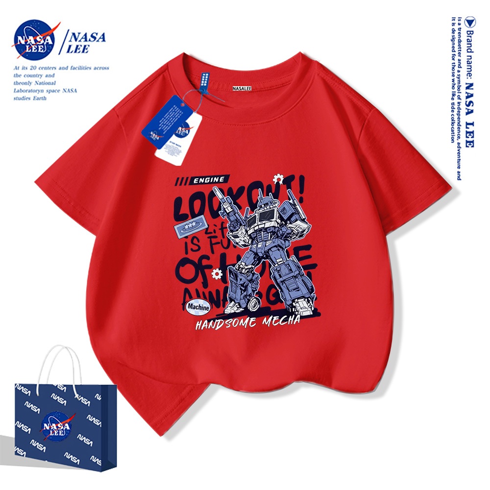 🤖Xu hướng hot 2025🤖 Áo thun trẻ em họa tiết Mecha NASA — Unisex — Giao hàng ngay
