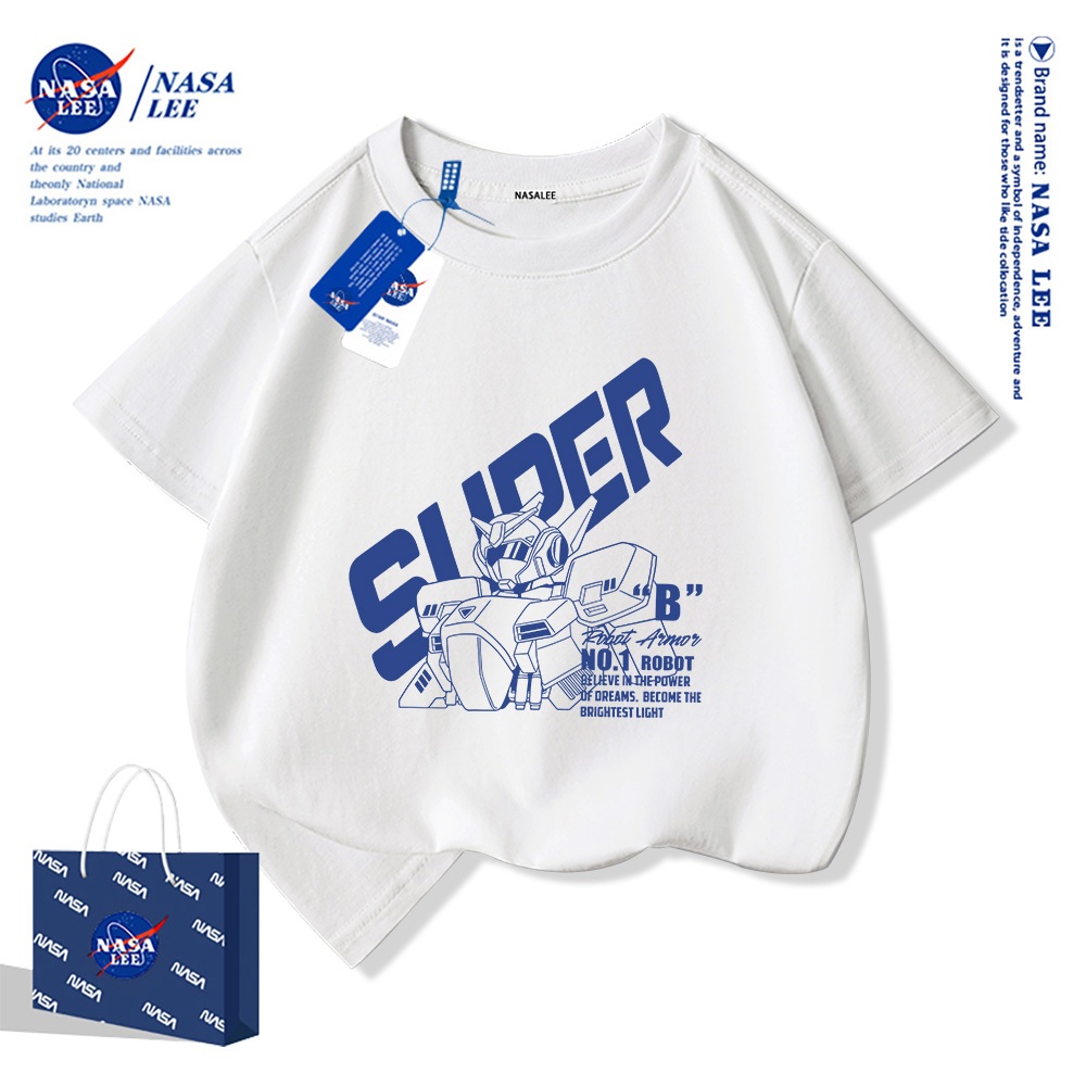 🤖Xu hướng hot 2025🤖 Áo thun trẻ em họa tiết Mecha NASA — Unisex — Giao hàng ngay