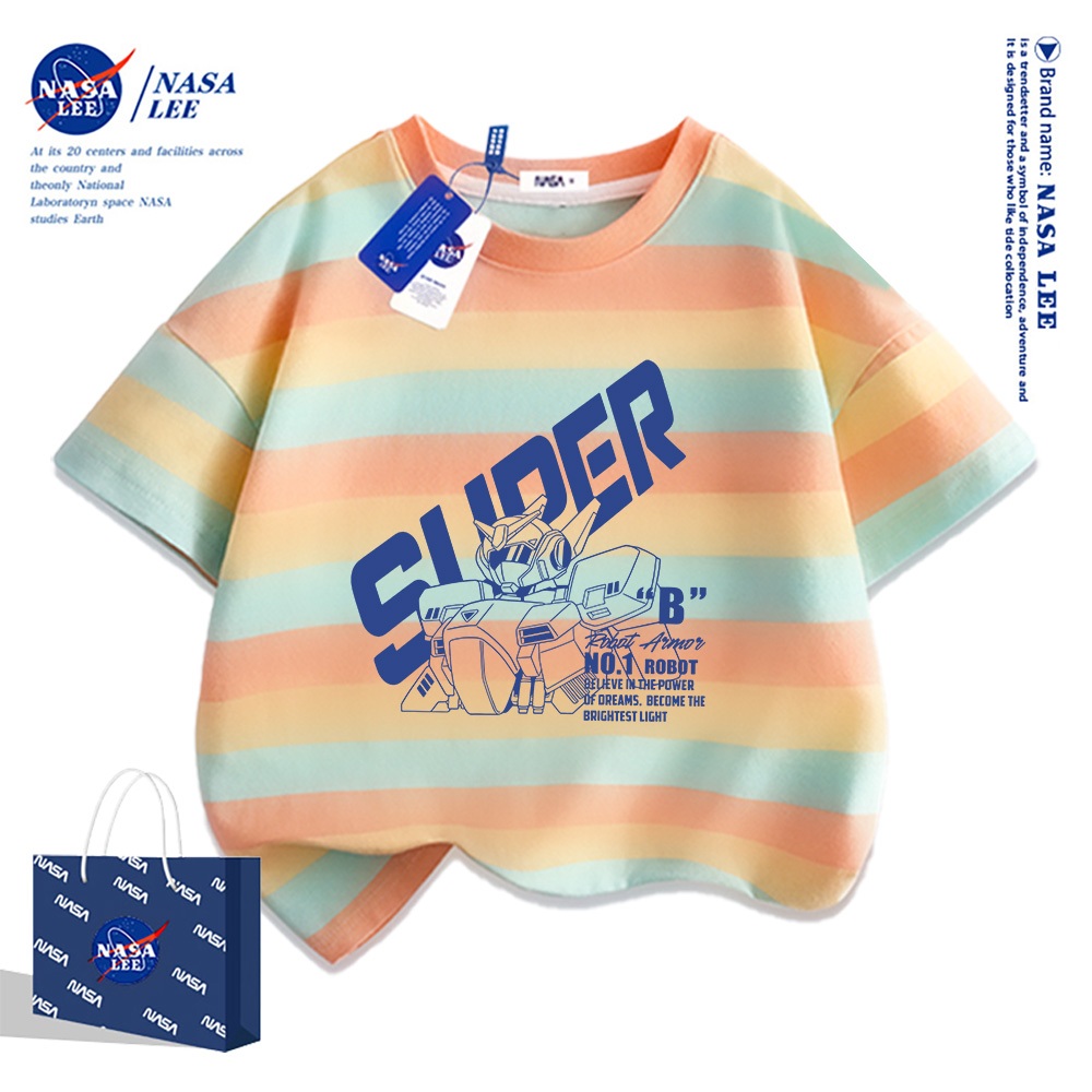 🤖Xu hướng hot 2025🤖 Áo thun trẻ em họa tiết Mecha NASA — Unisex — Giao hàng ngay
