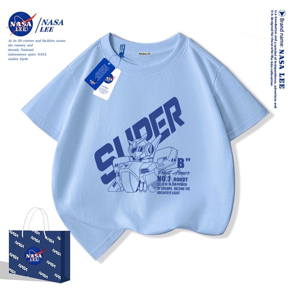 🤖Xu hướng hot 2025🤖 Áo thun trẻ em họa tiết Mecha NASA — Unisex — Giao hàng ngay