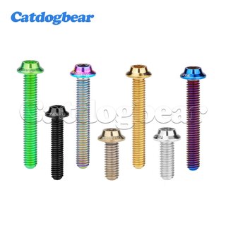 Catdogbear Titanium M3x6 / 8 / 10 / 12 / 15 / 18 / 20mm đầu bướm bên trong T10 Vít đầu Torx cho xe đạp đường trường