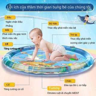 Thảm nước bơm hơi cho bé Trung tâm vui chơi hoạt động vui nhộn cho trẻ em và trẻ sơ sinh 92.5CM * 92.5CM