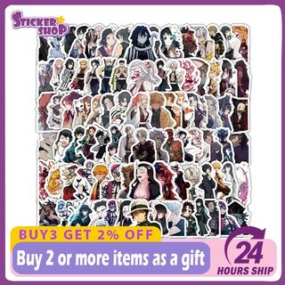 100 Chiếc Demon Slayer Hoạt Hình Anime Nhân Vật Miếng Dán DIY Điện Thoại Di Động Máy Tính Miếng Dán Chống Thấm Nước