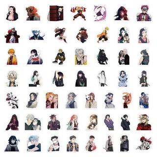 100 Chiếc Demon Slayer Hoạt Hình Anime Nhân Vật Miếng Dán DIY Điện Thoại Di Động Máy Tính Miếng Dán Chống Thấm Nước
