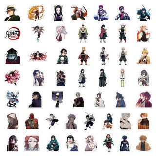 100 Chiếc Demon Slayer Hoạt Hình Anime Nhân Vật Miếng Dán DIY Điện Thoại Di Động Máy Tính Miếng Dán Chống Thấm Nước