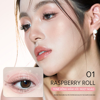 Romantic Beauty Bảng Phấn Mắt Afternoon Tea 4 Ô Tông Đất Tự Nhiên Lấp Lánh Dễ Dùng Cho Học Sinh
