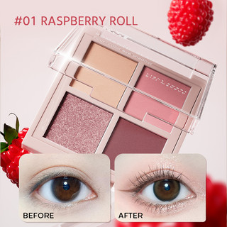 Romantic Beauty Bảng Phấn Mắt Afternoon Tea 4 Ô Tông Đất Tự Nhiên Lấp Lánh Dễ Dùng Cho Học Sinh