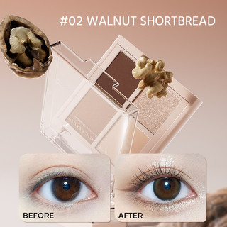 Romantic Beauty Bảng Phấn Mắt Afternoon Tea 4 Ô Tông Đất Tự Nhiên Lấp Lánh Dễ Dùng Cho Học Sinh