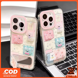 Thích hợp cho Vivo V70 V60 lite V50 LITE V40 LITE Y19S Y31 Y21D Y04 Y29 Y29S V29 V30 Y03 Y18 Y200Hlow out Hello Kitty Mirror Stand Vỏ điện thoại TPU chống sốc