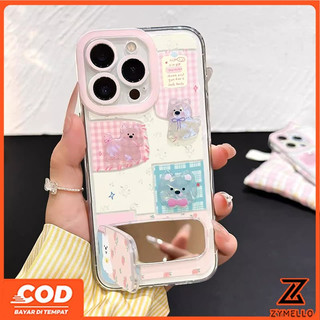 Thích hợp cho Vivo V70 V60 lite V50 LITE V40 LITE Y19S Y31 Y21D Y04 Y29 Y29S V29 V30 Y03 Y18 Y200Hlow out Hello Kitty Mirror Stand Vỏ điện thoại TPU chống sốc