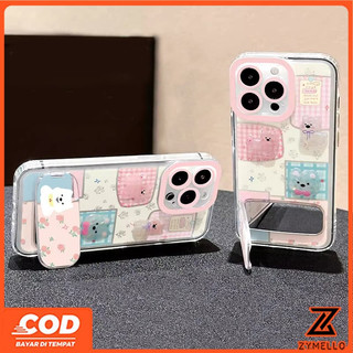 Thích hợp cho Vivo V70 V60 lite V50 LITE V40 LITE Y19S Y31 Y21D Y04 Y29 Y29S V29 V30 Y03 Y18 Y200Hlow out Hello Kitty Mirror Stand Vỏ điện thoại TPU chống sốc