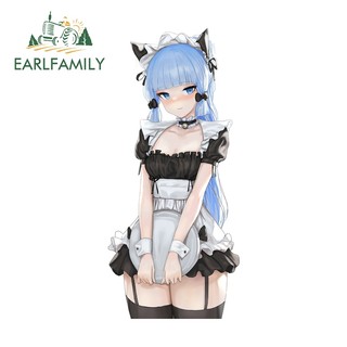 EARLFAMILY Hoshimachi Suisei Hololive Xe Dán Anime Người Giúp Việc Cô Gái Xe Máy Windows Tủ Lạnh Bảo Quản Bình Vinyl Decal Tắc Xước Bảo Vệ Cửa Xe Ô Tô