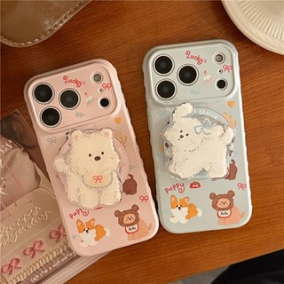 Ốp điện thoại TPU họa tiết chó nhỏ cho iPhone 17 Pro max 16 Pro max
