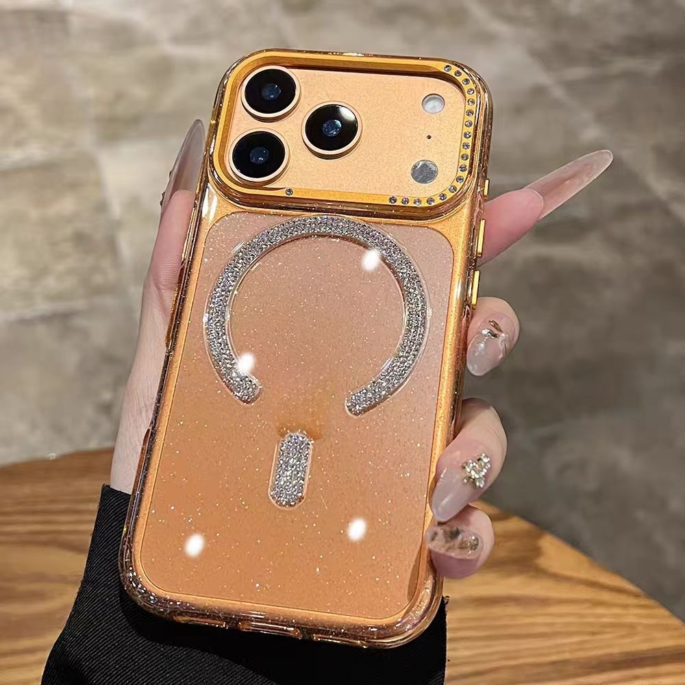 Ốp lưng cứng lấp lánh Acrylic tương thích với iPhone 15 pro max 16 pro max 17 pro max 17 air case
