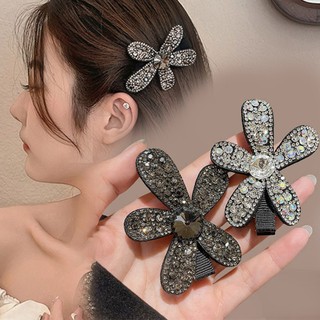 Kim Cương Giả Năm Cánh Hoa Tóc Phong Cách Mới Cao Cấp Bên Nổ Kẹp Tóc