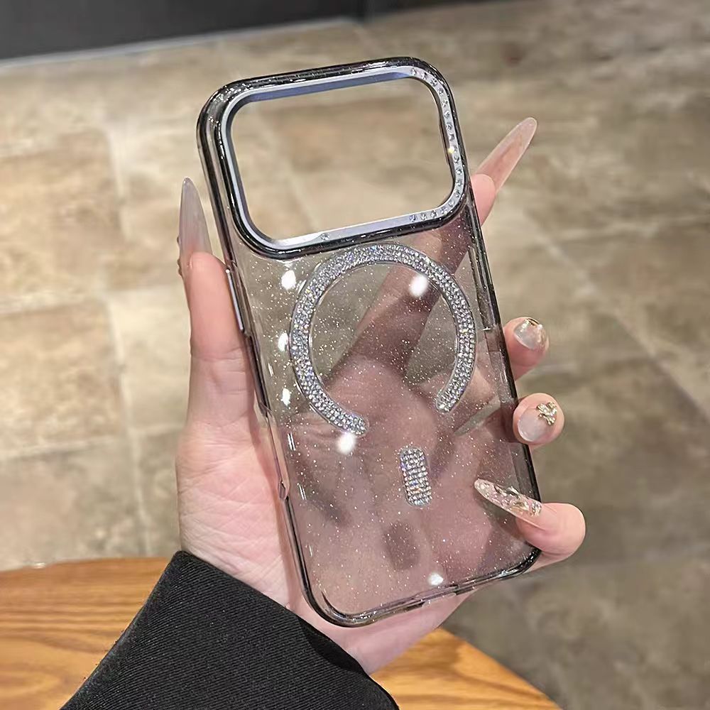 Ốp lưng cứng lấp lánh Acrylic tương thích với iPhone 15 pro max 16 pro max 17 pro max 17 air case