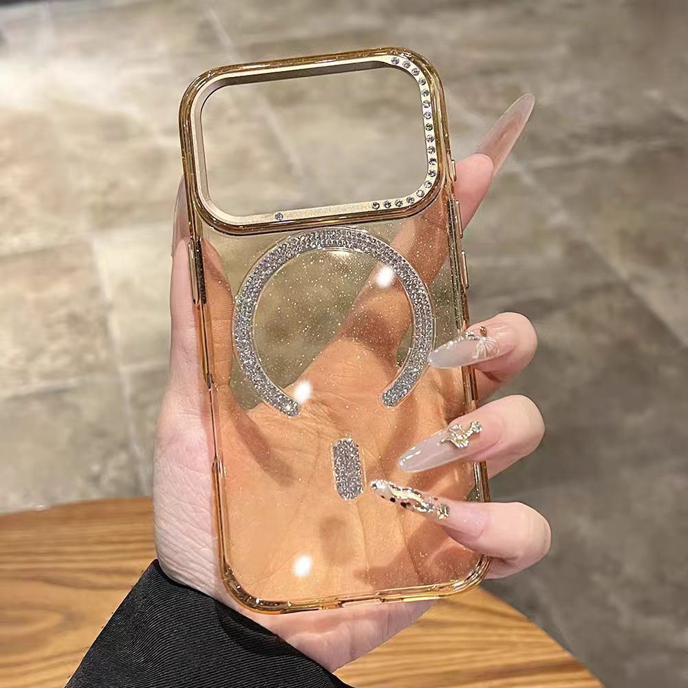 Ốp lưng cứng lấp lánh Acrylic tương thích với iPhone 15 pro max 16 pro max 17 pro max 17 air case