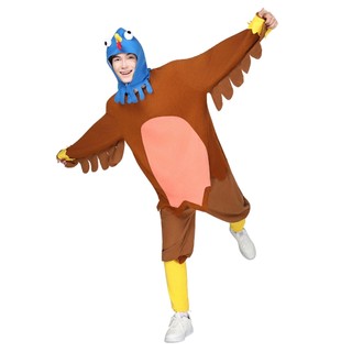 Người lớn Thanksgiving gà tây pajama trang phục Trang phục cosplay unisex hình động vật ngộ nghĩnh cho người lớn, phù hợp lễ hội và Halloween