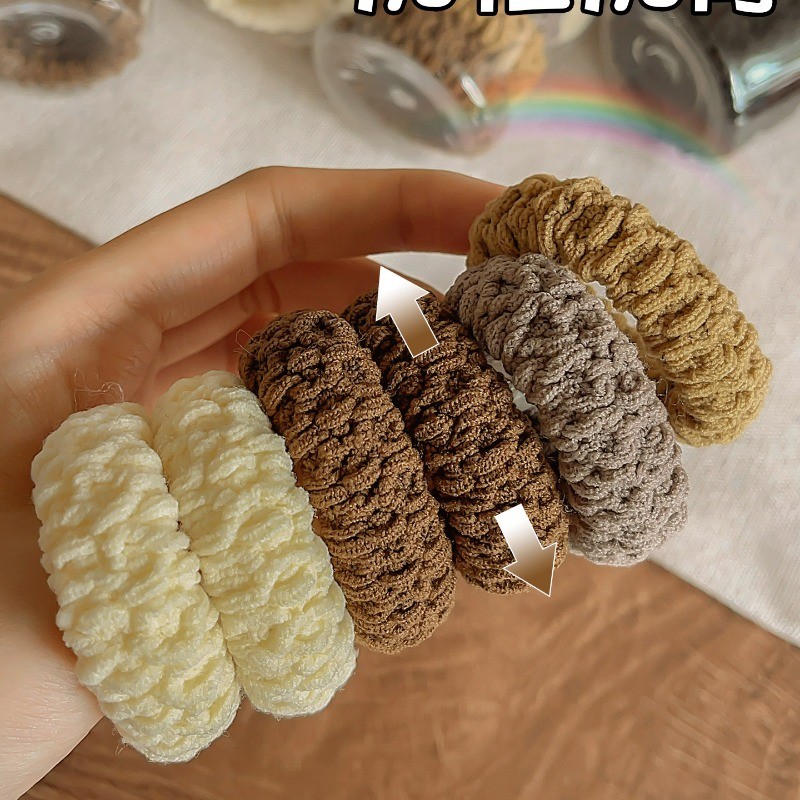 Mới - Dây buộc tóc cao đuôi ngựa dày, bền, phù hợp cho nữ