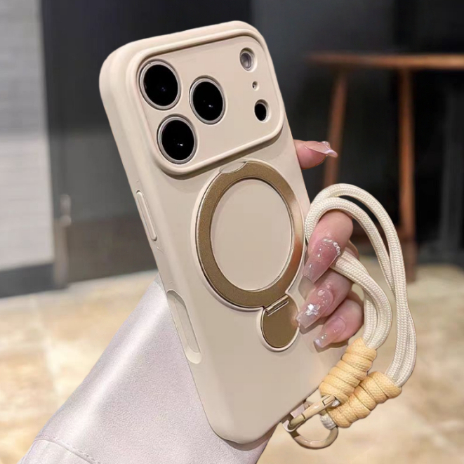 Giá đỡ / Vỏ mềm silicon có dây buộc tương thích cho iPhone 13 pro max 14 pro max15 pro max 16 pro max 17 pro max 17 air case