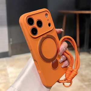 Giá đỡ / Vỏ mềm silicon có dây buộc tương thích cho iPhone 13 pro max 14 pro max15 pro max 16 pro max 17 pro max 17 air case