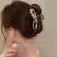 Kẹp Tóc Cá Mập Giả Ngọc Trai Phong Cách Thanh Lịch