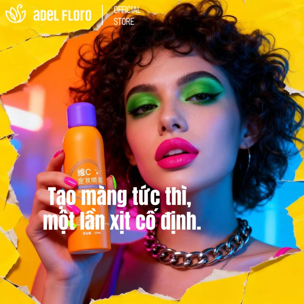Adel Perfix Xịt Định Phấn | Màng Bảo Vệ Giữ Makeup 16H Tự Nhiên. Cấp Ẩm, Thoáng Nhẹ Không Kích Ứng