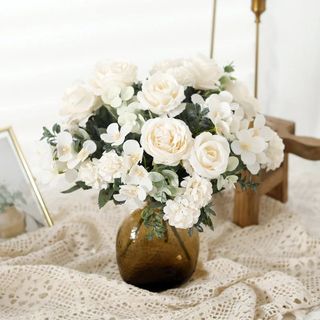 Hoa Giả Trang Trí Nhà Cửa Bó Lụa Mẫu Đơn Hồng 7 Đầu Cao Cấp Decor Phòng Khách Bàn Làm Việc Đám Cưới Studio Phụ Kiện Vintage Như Thật Cành Nhựa Daisy Nhí Bình Cắm Nghệ Thuật Pastel Retro Sang Trọng Quà Tặng Lễ Hội Spa Hàn Quốc Coffee Ban Công Đẹp