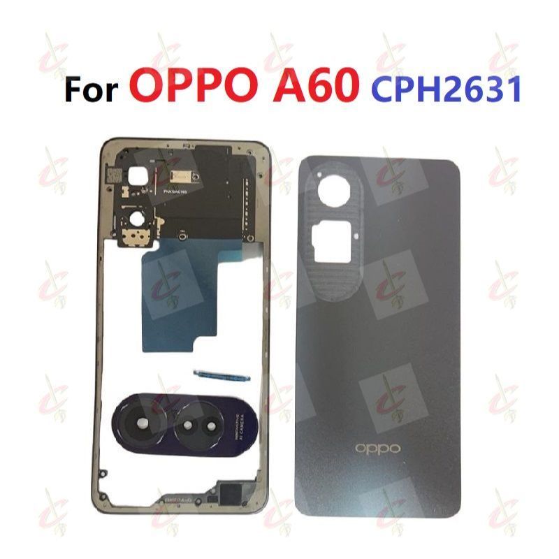 Vỏ Bộ Nắp lưng Thay Thế Khung giữa Khung xương Có ống kính Cho OPPO A60 ...
