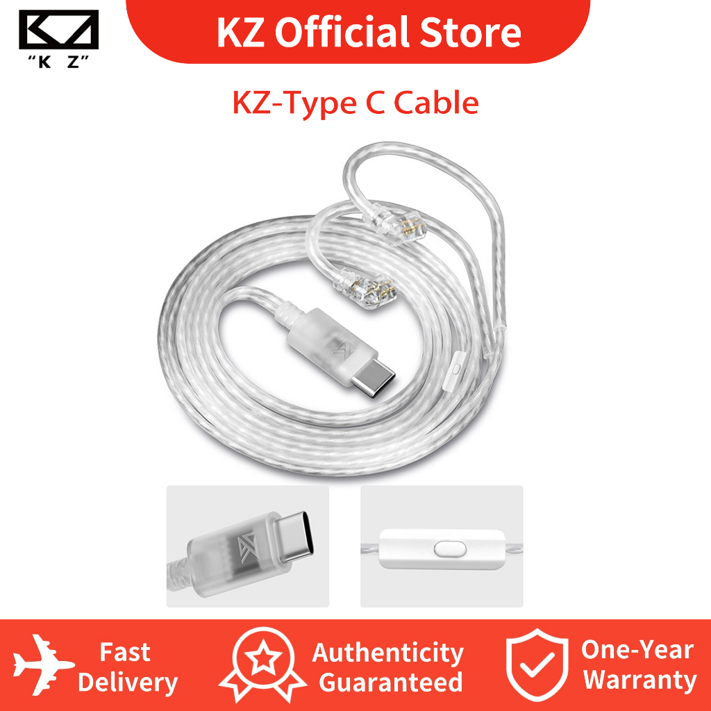 Cáp KZ Type C type-c 0,75 / 0,78mm UBC C PIN cho DQ6, ZSN, ZSN PRO ...