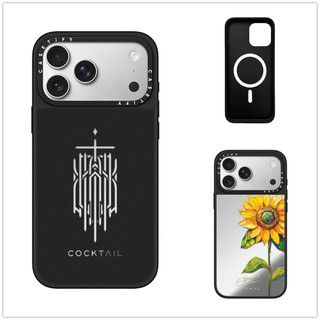 Không Dây Từ Tính Cho iPhone 17 16 15 14 13 Pro Max Plus Cocktail Logo Hoa Cạnh Đen Gương Ốp điện thoại Nổi Logo