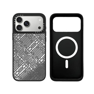Không Dây Từ Tính Cho iPhone 17 16 15 14 13 Pro Max Plus Cocktail Logo Hoa Cạnh Đen Gương Ốp điện thoại Nổi Logo