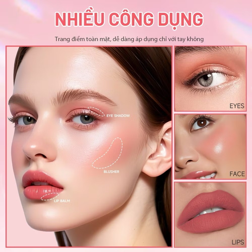 Adel Twist & Tint Phấn Má Xoay🧽 Màu Lên Chuẩn Tự Nhiên. Kem Mịn Không Vón, Thiết Kế Tiện Lợi Đa Năng