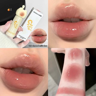 Thiết kế mèo dễ thương Son bóng CAPPUVINI - Hot Trend Hàn Quốc Plump Glass Lip Makeup, Cốc chống dính chống dính chống thấm nước lâu trôi CP287