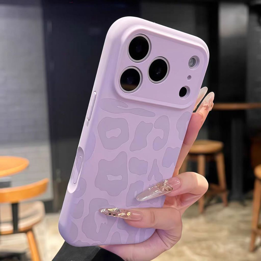 Ốp Lưng Mềm Silicon In Da Báo Tương Thích Cho iPhone 11 Pro Max 12 Pro Max 13 Pro Max 14 Pro Max 15 Pro Max 16 Pro Max 17 Pro Max