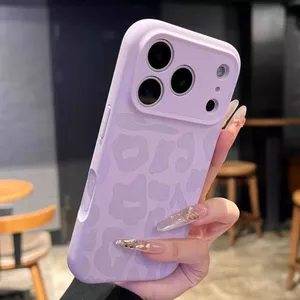 Ốp Lưng Mềm Silicon In Da Báo Tương Thích Cho iPhone 11 Pro Max 12 Pro Max 13 Pro Max 14 Pro Max 15 Pro Max 16 Pro Max 17 Pro Max